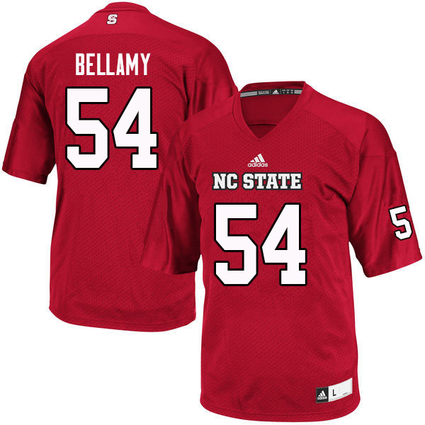 Men #54 Evin Bellamy NC State Wolfpack College Football Jerseys Sale-Red